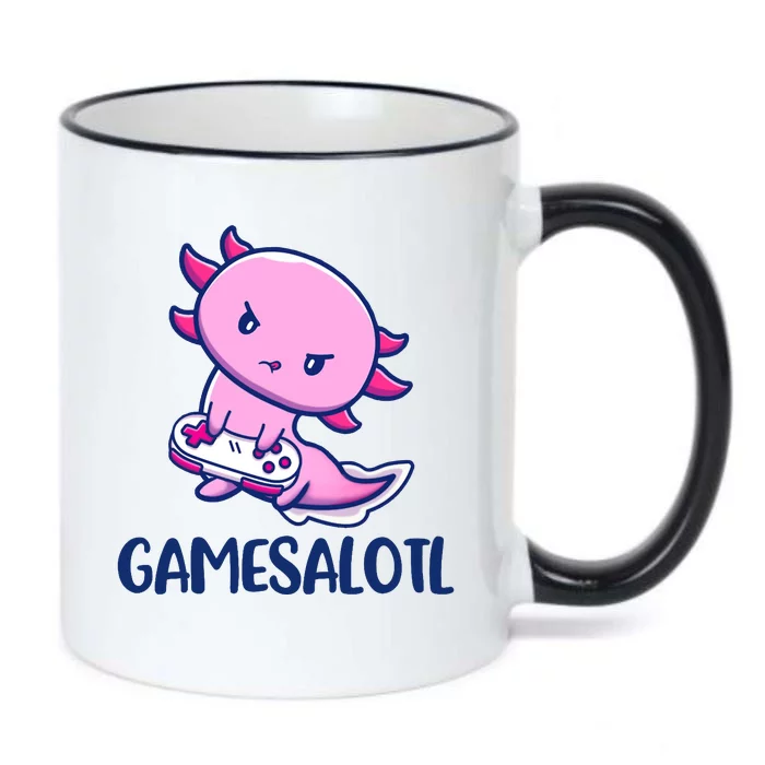 GAMESALOTL Cute Axolotl Black Color Changing Mug