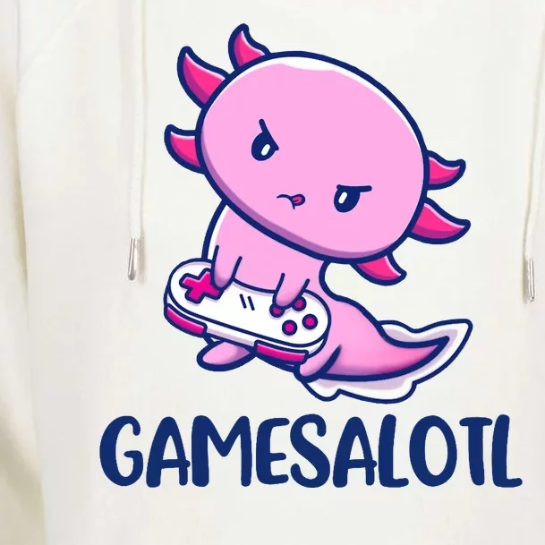 GAMESALOTL Cute Axolotl Womens Funnel Neck Pullover Hood