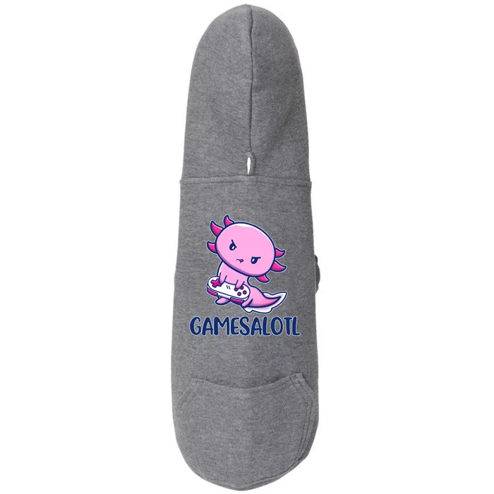 GAMESALOTL Cute Axolotl Doggie 3-End Fleece Hoodie