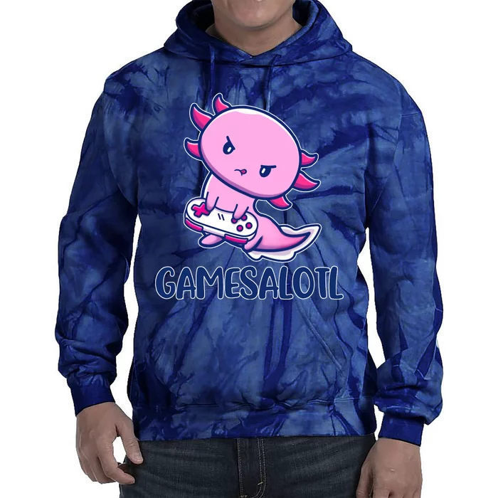 GAMESALOTL Cute Axolotl Tie Dye Hoodie