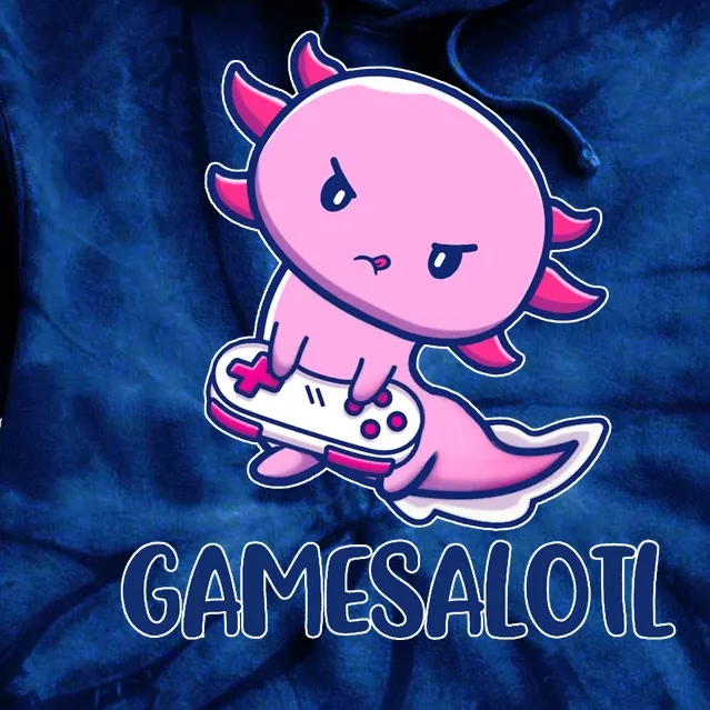 GAMESALOTL Cute Axolotl Tie Dye Hoodie