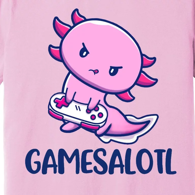 GAMESALOTL Cute Axolotl Premium T-Shirt