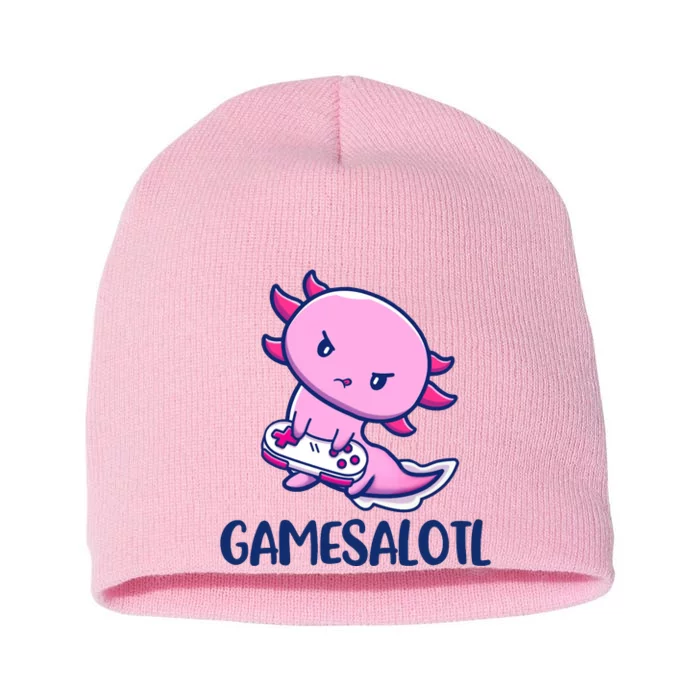 GAMESALOTL Cute Axolotl Short Acrylic Beanie