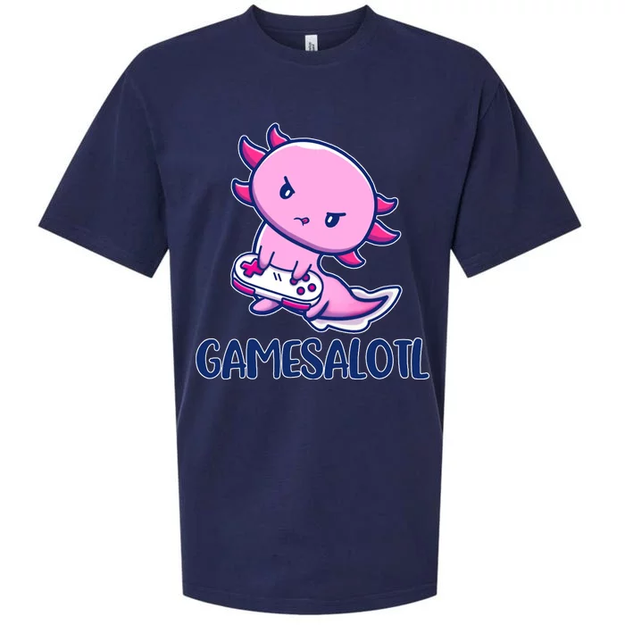 GAMESALOTL Cute Axolotl Sueded Cloud Jersey T-Shirt