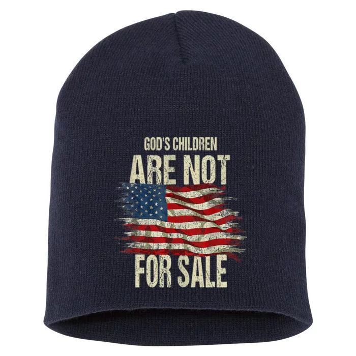 Gods Children Are Not For Sale Funny Vintage Gods Children Short Acrylic Beanie