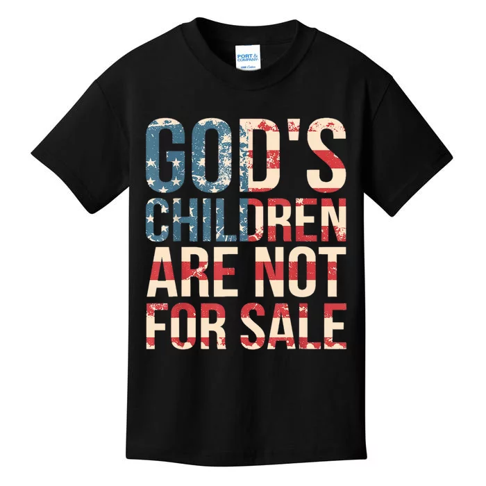 Gods Children Are Not For Sale Funny Political Human Rights Kids T-Shirt