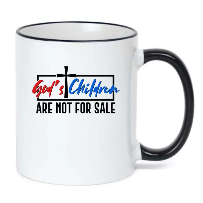 Gods Childrens Are Not For Sale Black Color Changing Mug