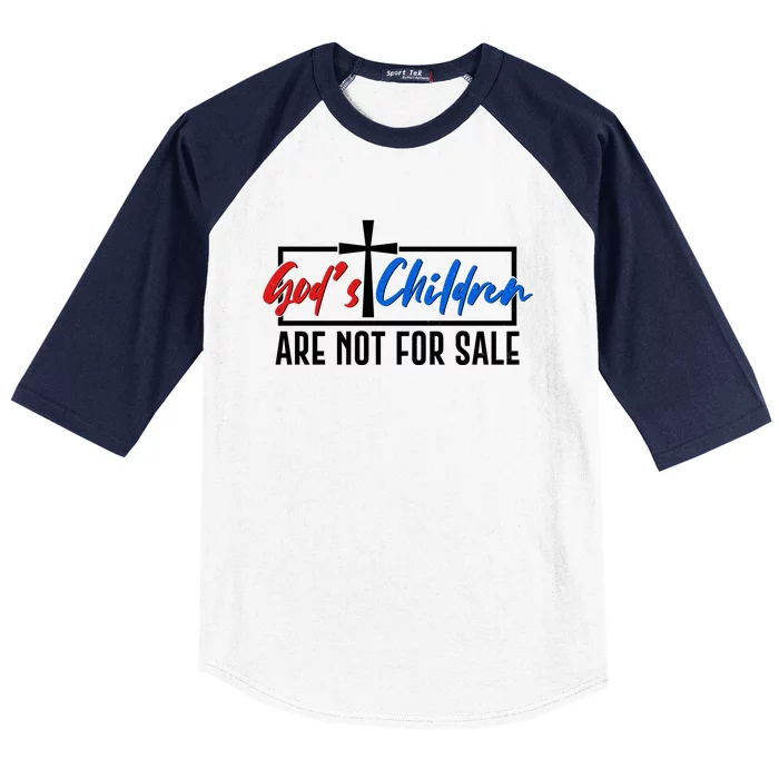 Gods Childrens Are Not For Sale Baseball Sleeve Shirt