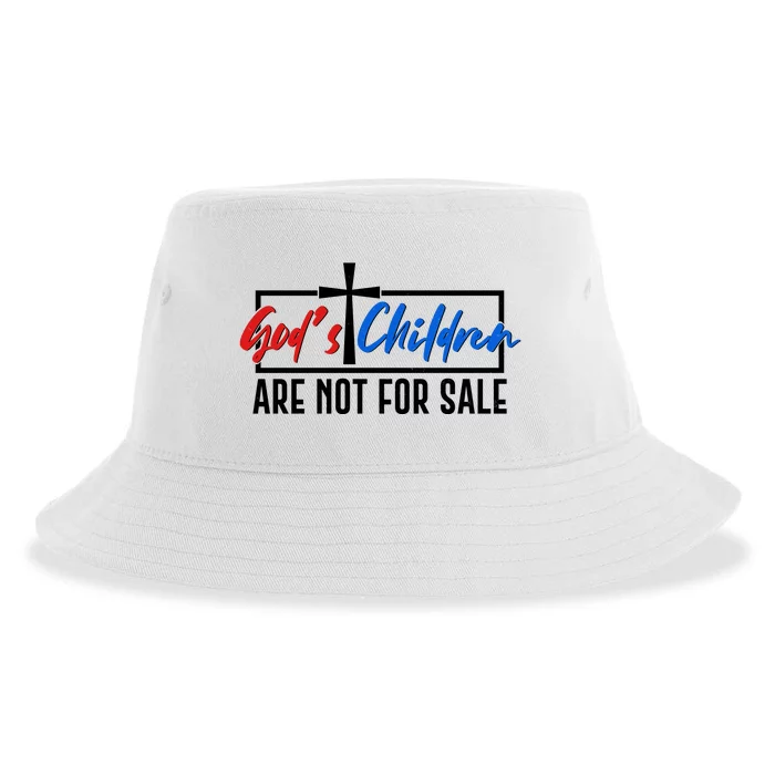 Gods Childrens Are Not For Sale Sustainable Bucket Hat