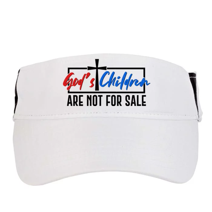 Gods Childrens Are Not For Sale Adult Drive Performance Visor