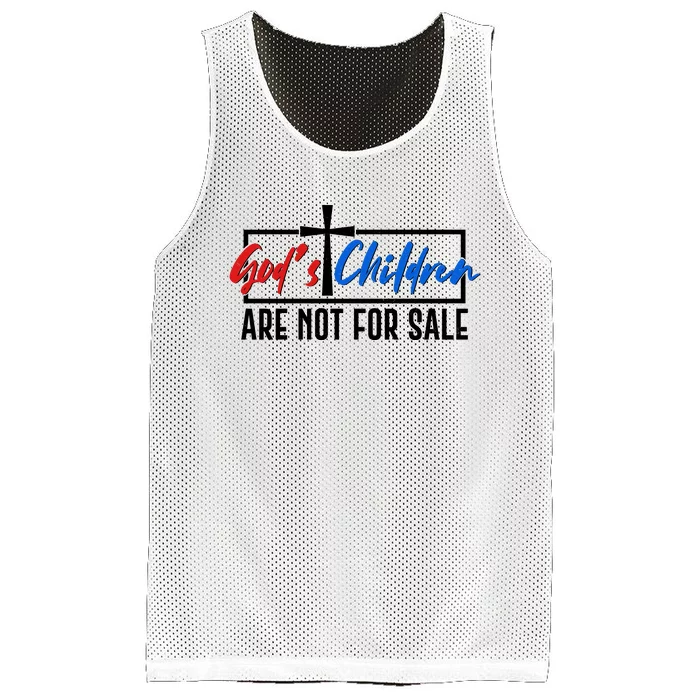 Gods Childrens Are Not For Sale Mesh Reversible Basketball Jersey Tank