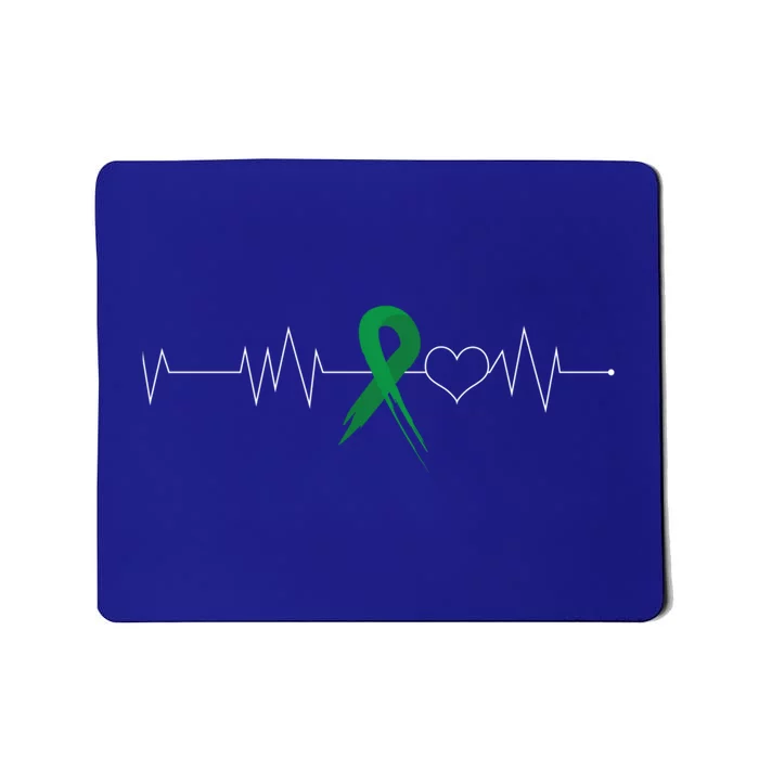 Gallbladder Cancer Awareness Heartbeat Find A Cure Gift Mousepad