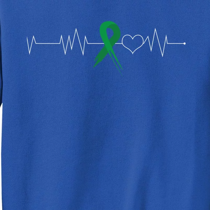 Gallbladder Cancer Awareness Heartbeat Find A Cure Gift Tall Sweatshirt