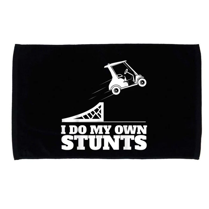 Golf Cart Accident I Do My Own Stunts Fun Microfiber Hand Towel