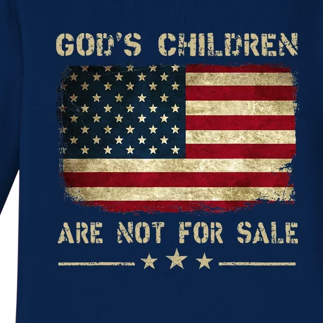 Gods Children Are Not For Sale Embracing Sound Of Freedom Baby Long Sleeve Bodysuit