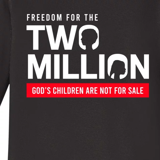 Gods Children Are Not For Sale: Embracing Sound Of Freedom Baby Long Sleeve Bodysuit