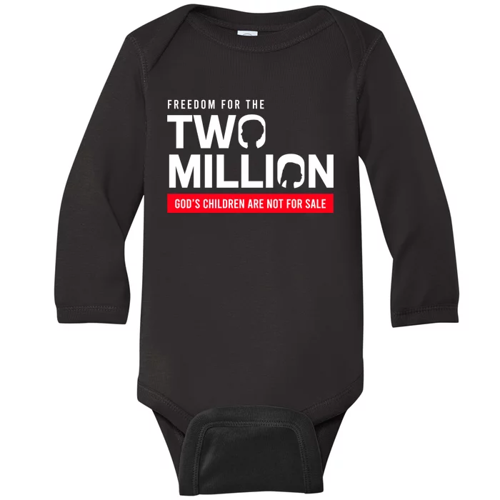 Gods Children Are Not For Sale: Embracing Sound Of Freedom Baby Long Sleeve Bodysuit