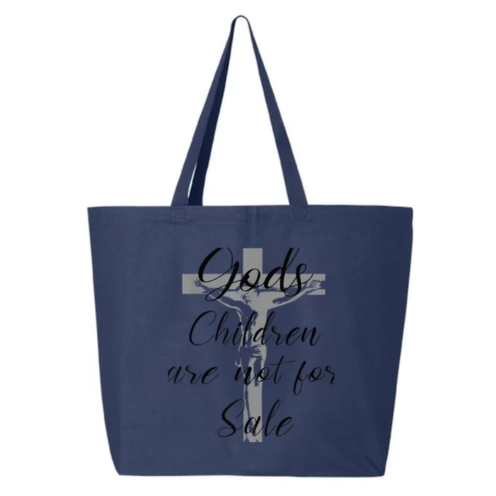 God's Children Are Not For Sale Jesus Christ Christian Wo 25L Jumbo Tote