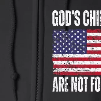 God's Children Are Not For Sale Funny Political Full Zip Hoodie