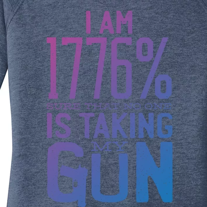 Gun Control America 1776 I Am Sure No One Is Taking My Guns Gift Women's Perfect Tri Tunic Long Sleeve Shirt