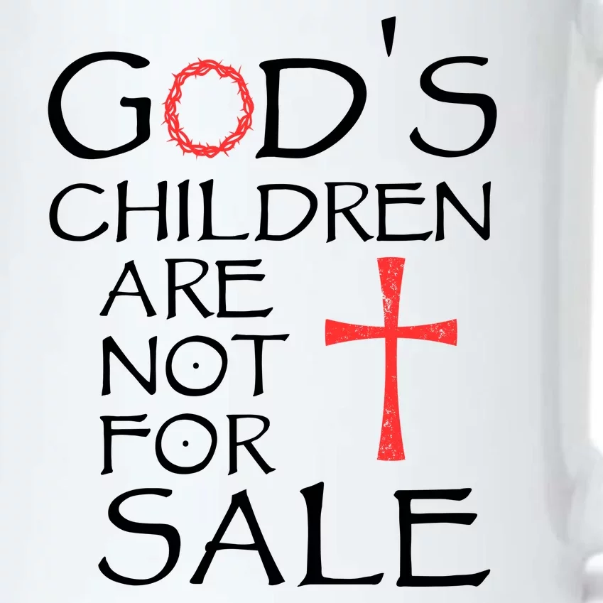 Gods Children Are Not For Sale Movie Quote Black Color Changing Mug