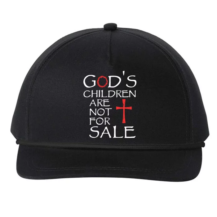 Gods Children Are Not For Sale Movie Quote Snapback Five-Panel Rope Hat