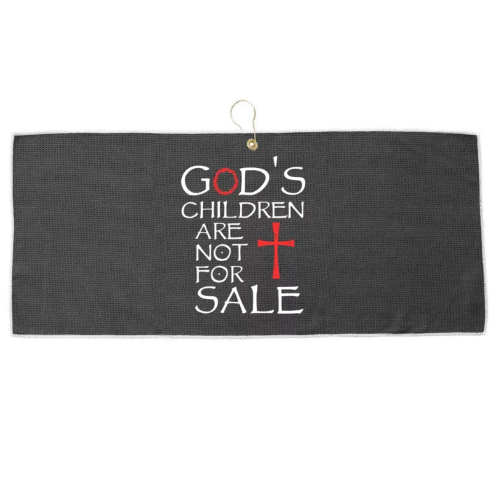 Gods Children Are Not For Sale Movie Quote Large Microfiber Waffle Golf Towel