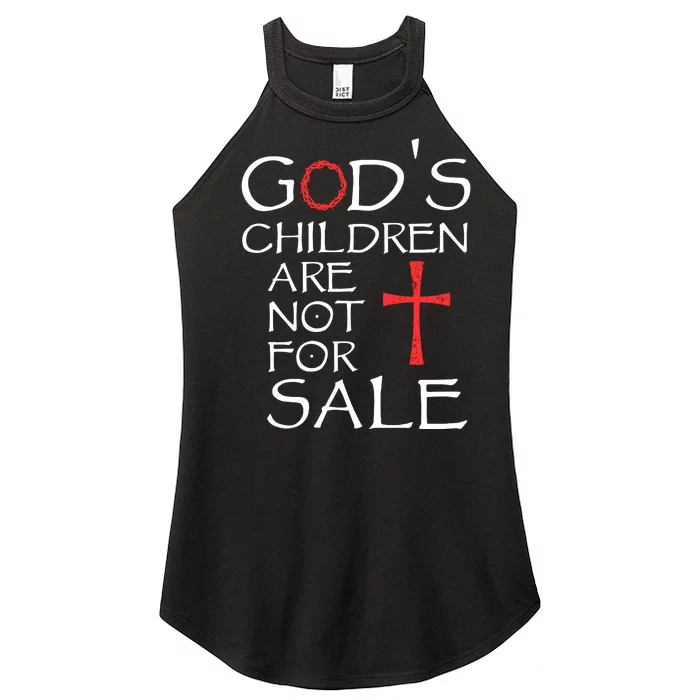 Gods Children Are Not For Sale Movie Quote Women’s Perfect Tri Rocker Tank