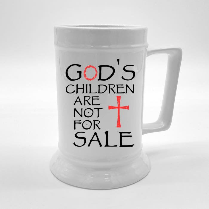 Gods Children Are Not For Sale Movie Quote Front & Back Beer Stein