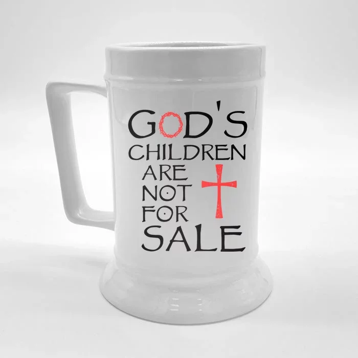 Gods Children Are Not For Sale Movie Quote Front & Back Beer Stein