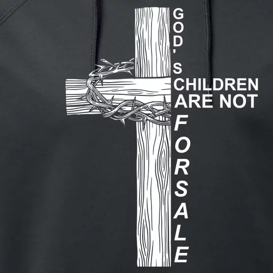 Gods Children Are Not For Sale Cross Performance Fleece Hoodie