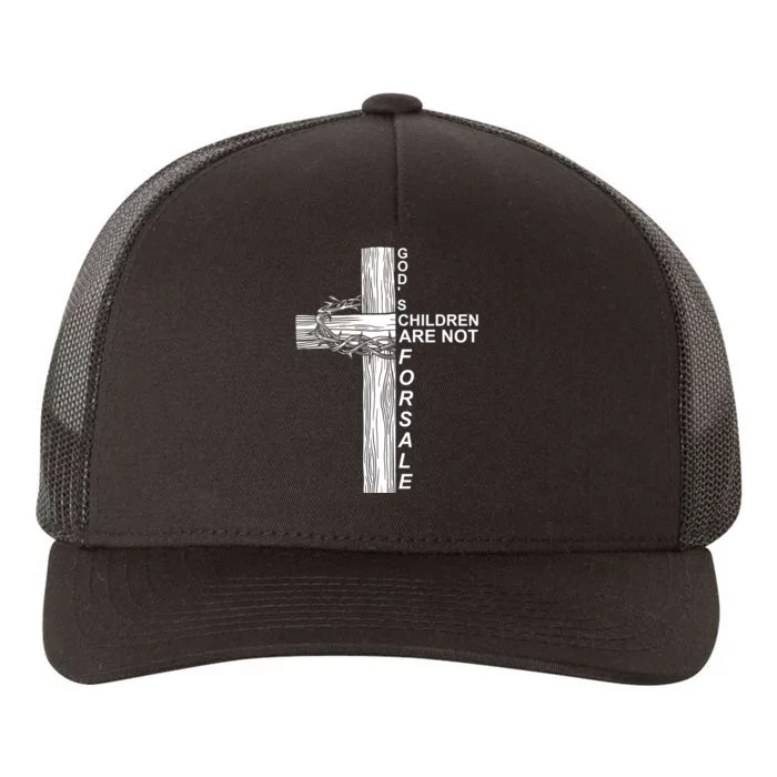 Gods Children Are Not For Sale Cross Yupoong Adult 5-Panel Trucker Hat