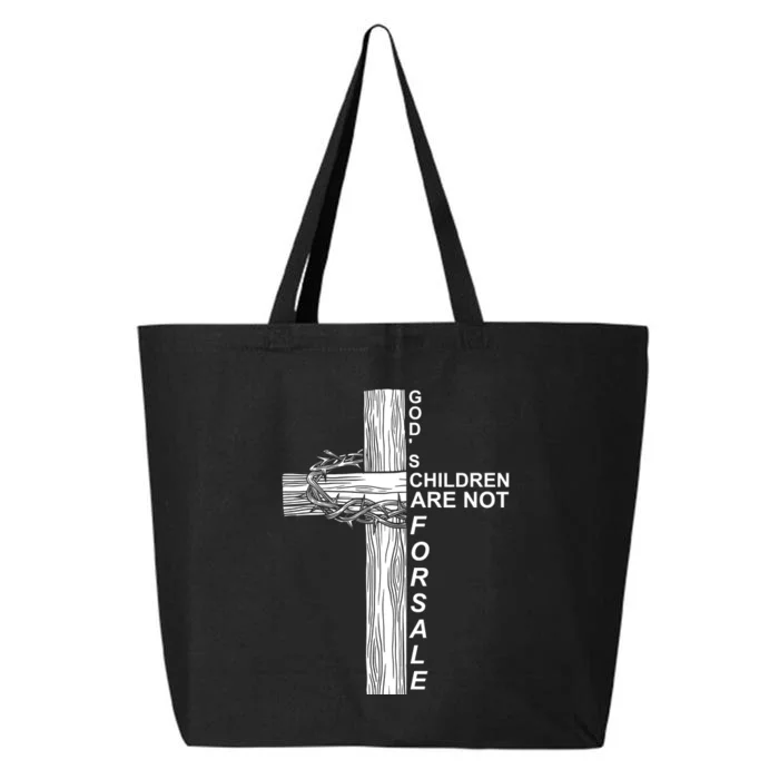 Gods Children Are Not For Sale Cross 25L Jumbo Tote