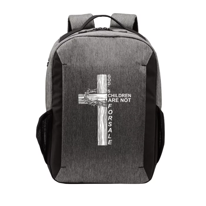 Gods Children Are Not For Sale Cross Vector Backpack