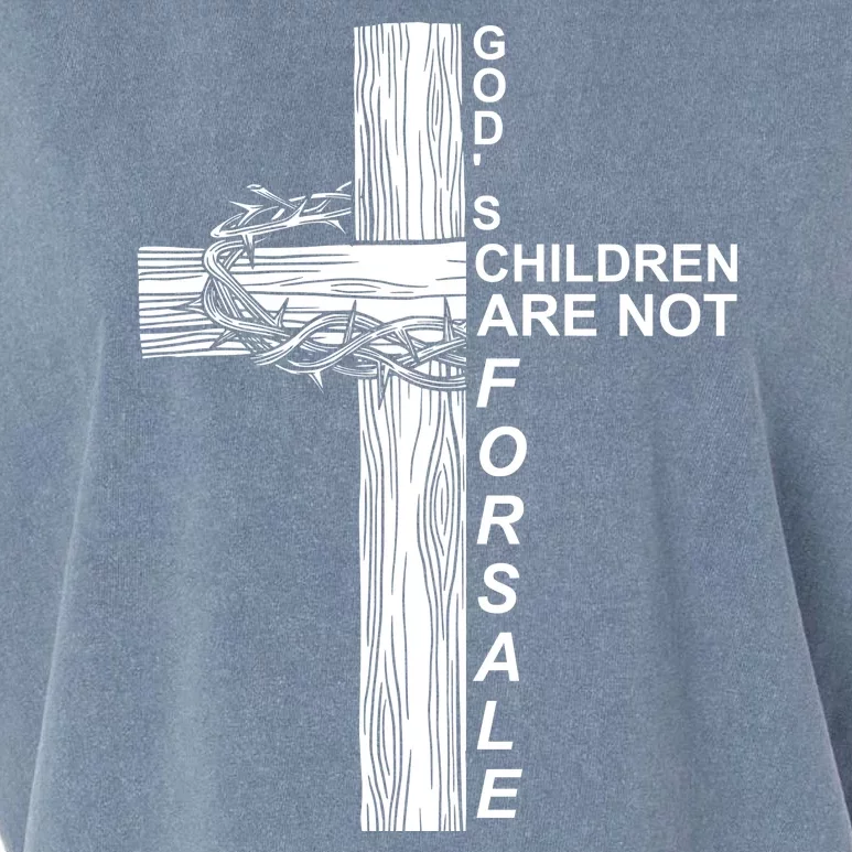 Gods Children Are Not For Sale Cross Garment-Dyed Women's Muscle Tee