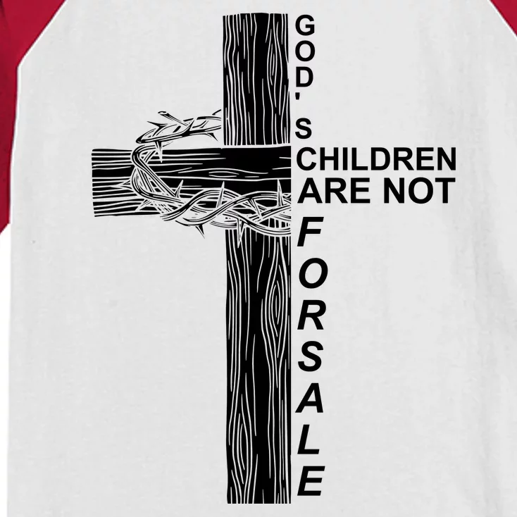 Gods Children Are Not For Sale Cross Kids Colorblock Raglan Jersey