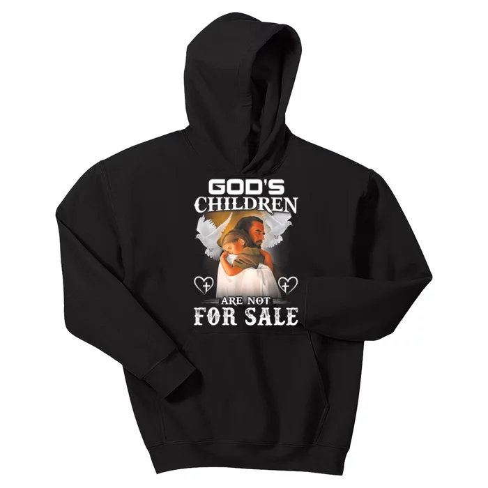 Gods Children Are Not For Sale Kids Hoodie