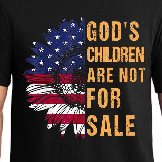 Gods Children Are Not For Sale Funny Political Pajama Set