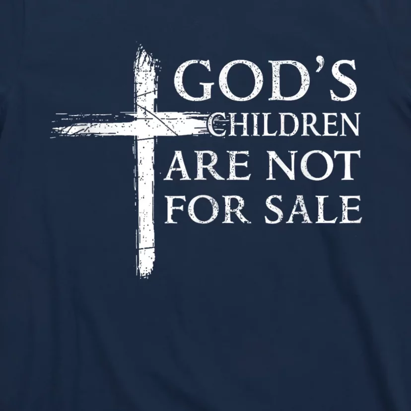 Gods Children Are Not For Sale Cross Christian T-Shirt