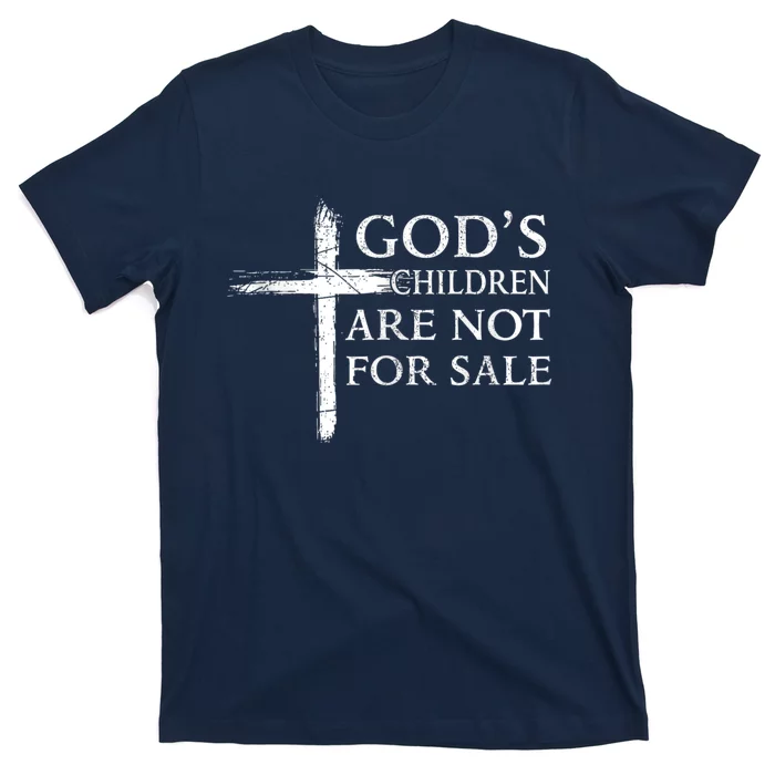 Gods Children Are Not For Sale Cross Christian T-Shirt