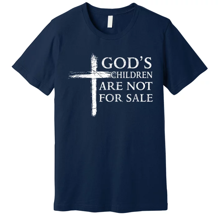 Gods Children Are Not For Sale Cross Christian Premium T-Shirt