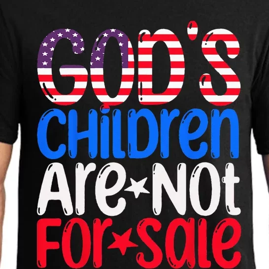 Gods Children Are Not For Sale Funny Political Pajama Set