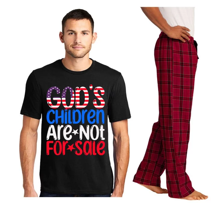 Gods Children Are Not For Sale Funny Political Pajama Set