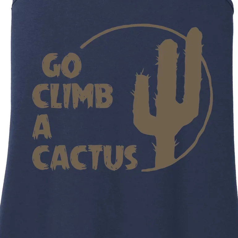 Go Climb A Cactus Ladies Essential Tank