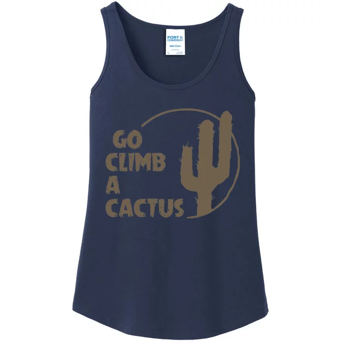 Go Climb A Cactus Ladies Essential Tank