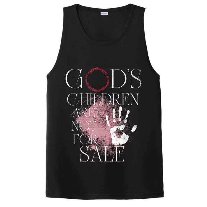 Gods Children Are Not For Sale For Children Family Performance Tank