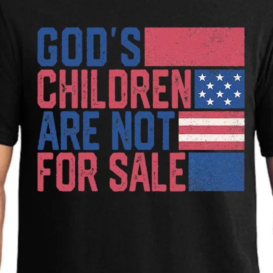 Gods Children Are Not For Sale Funny Quote Gods Children Pajama Set