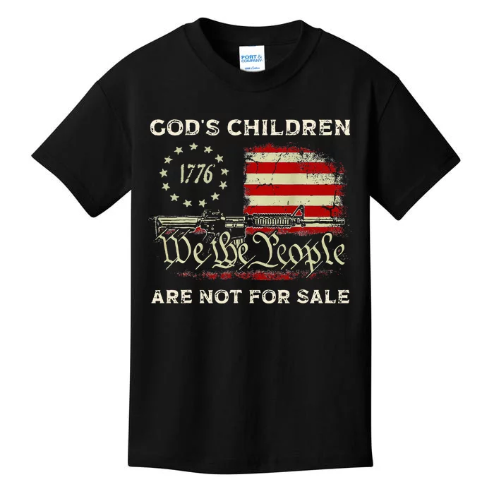 Gods Children Are Not For Sale Vintage Gods Children Kids T-Shirt