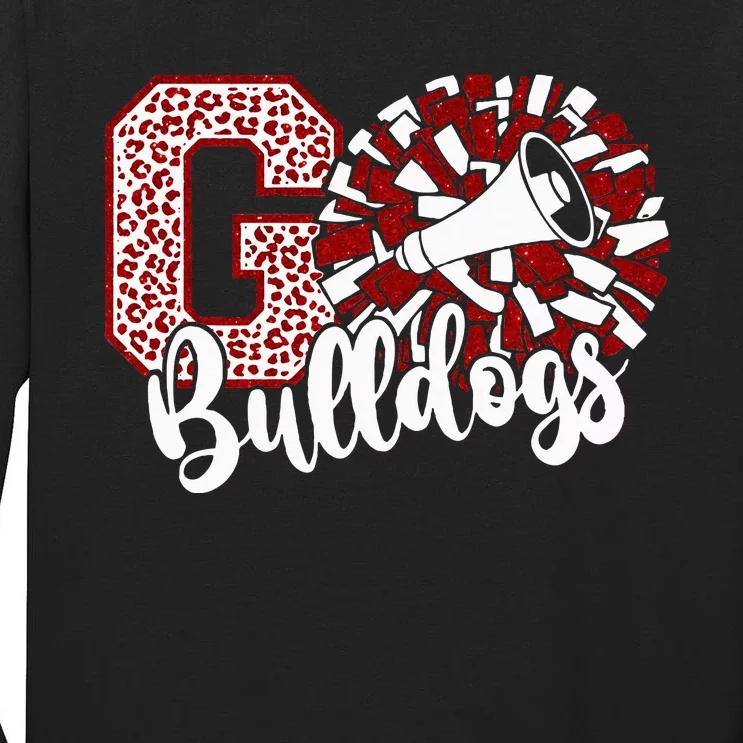 Go Cheer Bulldogs Sports Name Tall Long Sleeve T-Shirt