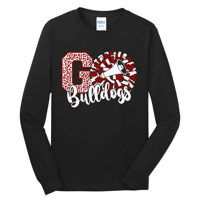 Go Cheer Bulldogs Sports Name Tall Long Sleeve T-Shirt